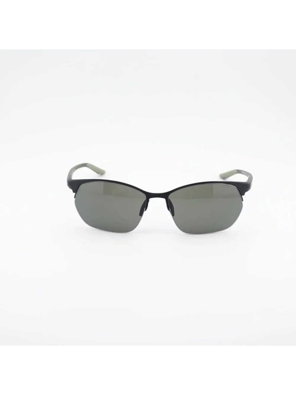 NIKE MODERN METAL ZONE N IU3289X 011 Sunglasses Back Square Frame, Green Lenses